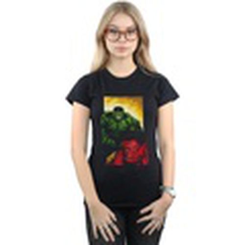 Camiseta manga larga Red Hulk Vs Green Hulk para mujer - Marvel - Modalova