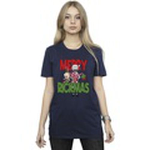 Camiseta manga larga Merry Rickmas para mujer - Rick And Morty - Modalova