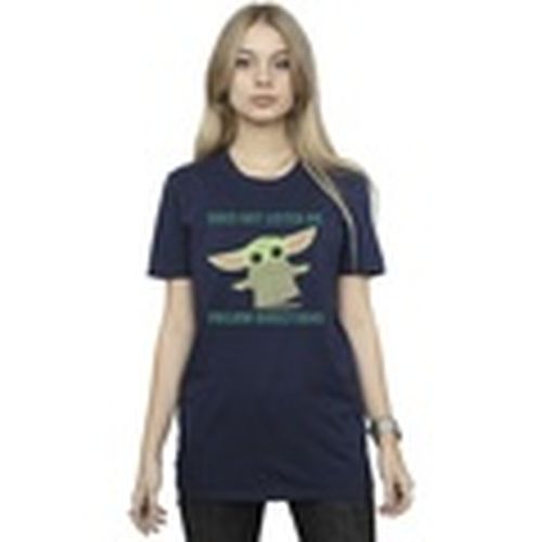 Camiseta The Mandalorian Does Not Listen para mujer - Disney - Modalova
