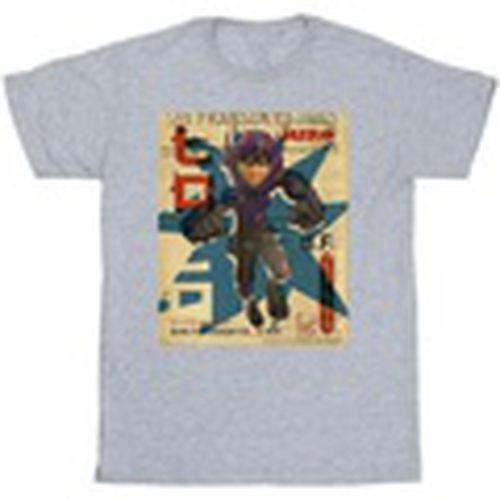 Camiseta manga larga Big Hero 6 Baymax Hiro Newspaper para hombre - Disney - Modalova
