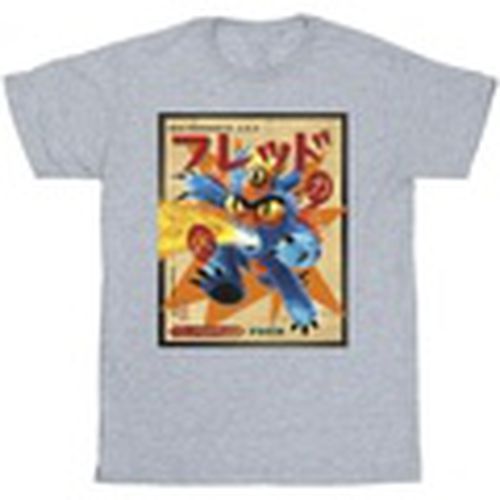 Camiseta manga larga Big Hero 6 Baymax Fred Newspaper para hombre - Disney - Modalova