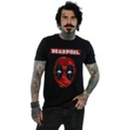 Camiseta manga larga Deadpool Camo Head para hombre - Marvel - Modalova
