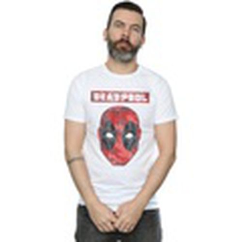 Camiseta manga larga Deadpool Camo Head para hombre - Marvel - Modalova