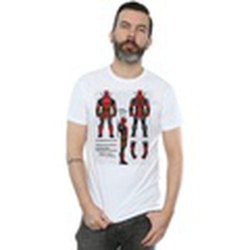 Camiseta manga larga Deadpool Action Figure Plans para hombre - Marvel - Modalova