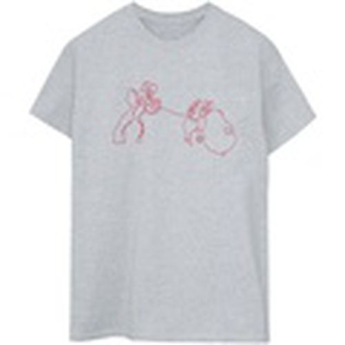 Camiseta manga larga Lady And The Tramp Spaghetti Outline para mujer - Disney - Modalova