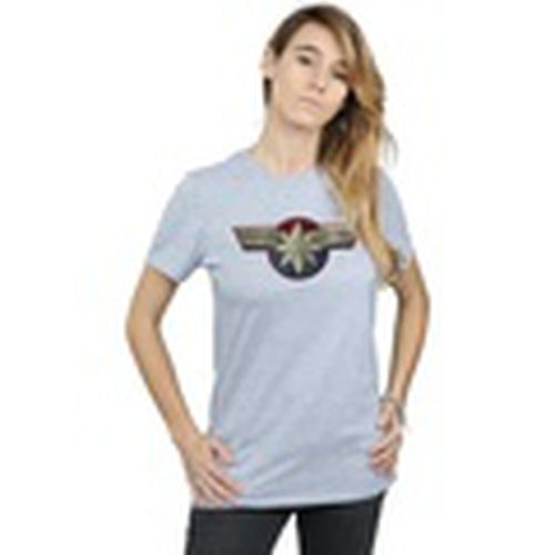 Camiseta manga larga Captain Chest Emblem para mujer - Marvel - Modalova