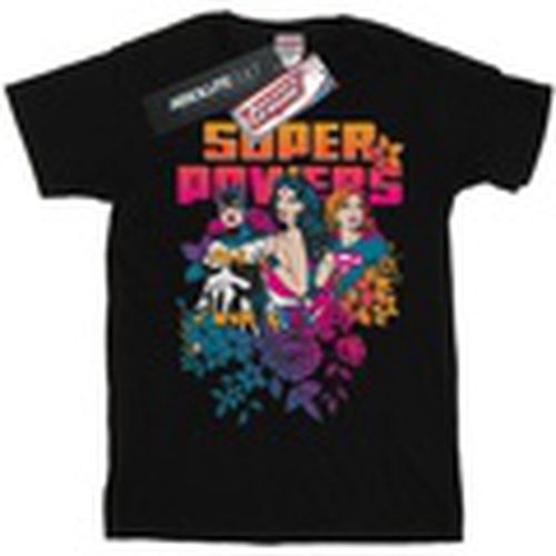Camiseta manga larga Super Powers Neon Floral para hombre - Dc Comics - Modalova