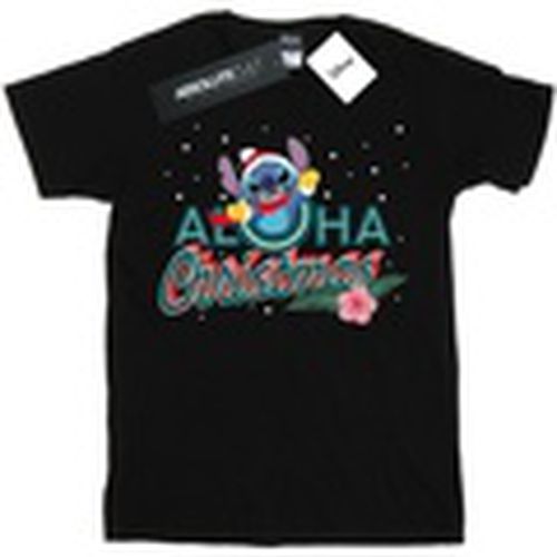 Camiseta manga larga Lilo And Stitch Aloha Christmas para hombre - Disney - Modalova