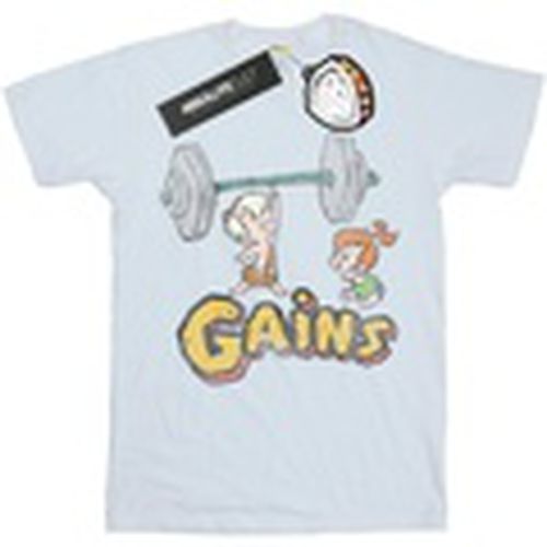 Camiseta manga larga Bam Bam Gains Distressed para mujer - The Flintstones - Modalova
