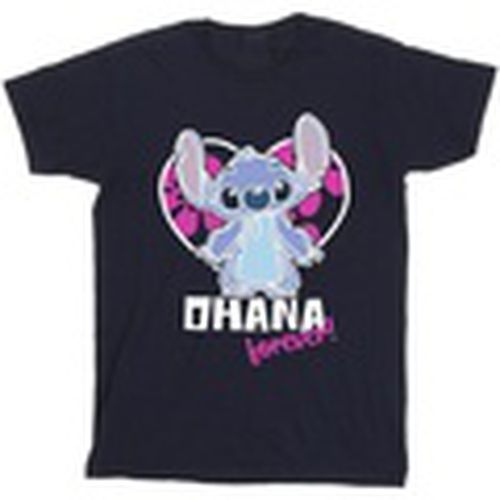 Camiseta manga larga Lilo And Stitch Ohana Forever Heart para hombre - Disney - Modalova
