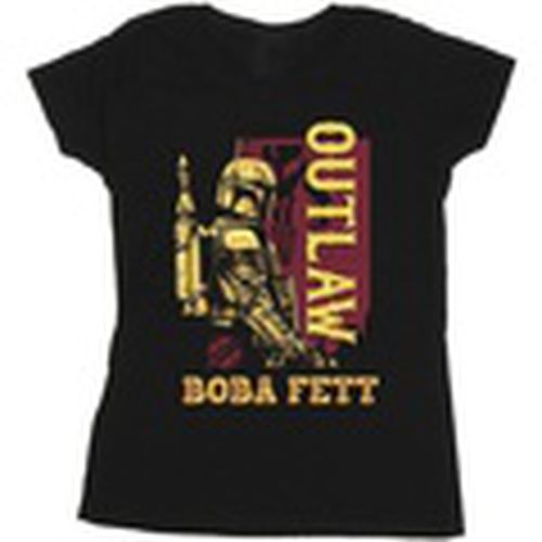 Camiseta manga larga The Book Of Boba Fett Distressed Outlaw para mujer - Disney - Modalova