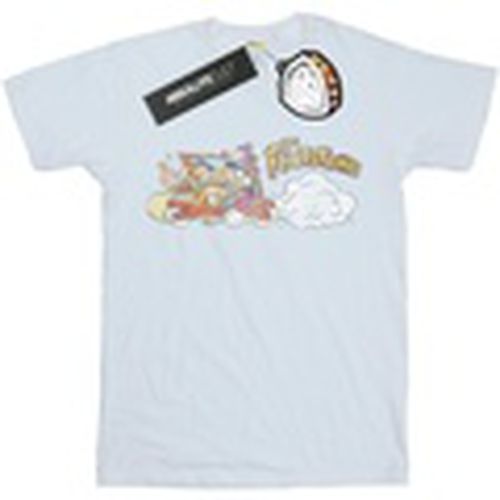 Camiseta manga larga Family Car Distressed para mujer - The Flintstones - Modalova