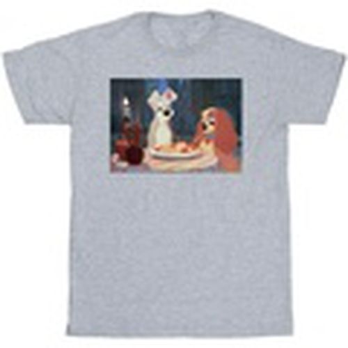 Camiseta manga larga Lady And The Tramp Spaghetti Photo para hombre - Disney - Modalova