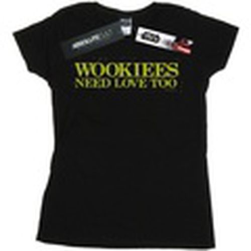 Camiseta manga larga Wookiees Need Love Too para mujer - Disney - Modalova