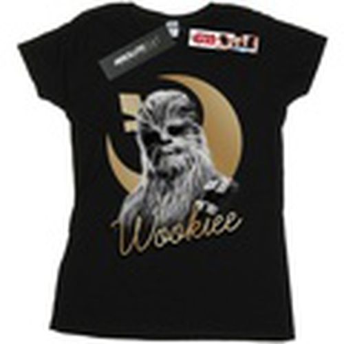 Camiseta manga larga The Last Jedi Gold Chewbacca para mujer - Disney - Modalova
