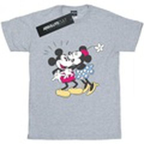 Camiseta manga larga Mickey And Minnie Mouse Kiss para mujer - Disney - Modalova