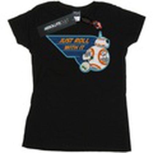 Camiseta manga larga D-O BB-8 Just Roll With It para mujer - Star Wars: The Rise Of Skywalker - Modalova