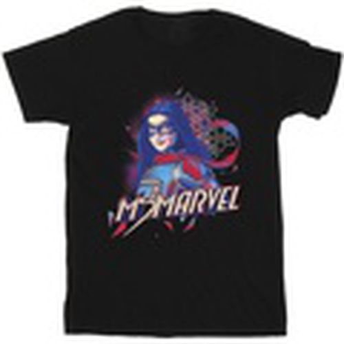 Camiseta manga larga Ms Face Fade para hombre - Marvel - Modalova