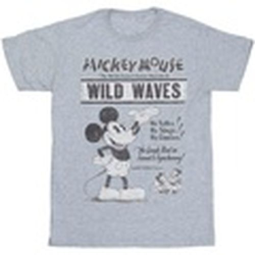 Camiseta manga larga Mickey Mouse Making Waves para hombre - Disney - Modalova