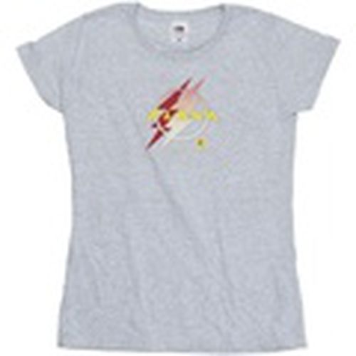 Camiseta manga larga The Flash Lightning Logo para mujer - Dc Comics - Modalova