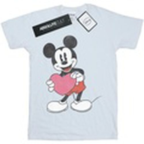 Camiseta manga larga Mickey Mouse Valentine Heart para hombre - Disney - Modalova