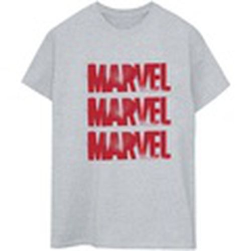 Camiseta manga larga Red Spray Logos para mujer - Marvel - Modalova