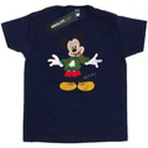 Camiseta manga larga Mickey Mouse Christmas Jumper para hombre - Disney - Modalova