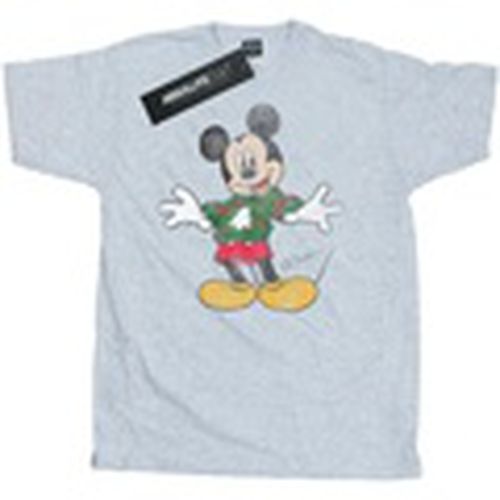 Camiseta manga larga Mickey Mouse Christmas Jumper para hombre - Disney - Modalova