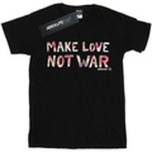 Camiseta manga larga Make Love Not War para mujer - Woodstock - Modalova