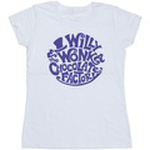 Camiseta manga larga Typed Logo para mujer - Willy Wonka & The Chocolate Fact - Modalova