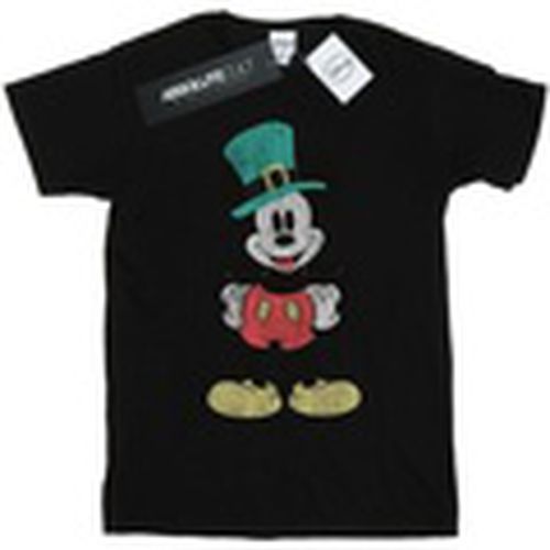 Camiseta manga larga Mickey Mouse Leprechaun Hat para hombre - Disney - Modalova