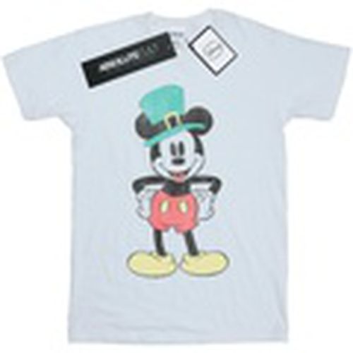 Camiseta manga larga Mickey Mouse Leprechaun Hat para hombre - Disney - Modalova