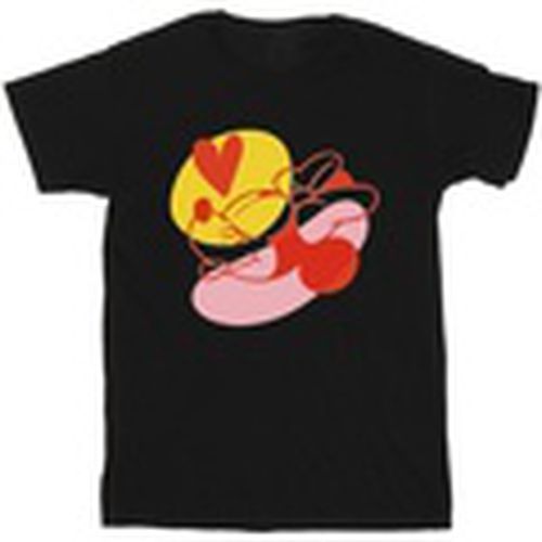 Camiseta manga larga Minnie Mouse Tongue Heart para hombre - Disney - Modalova