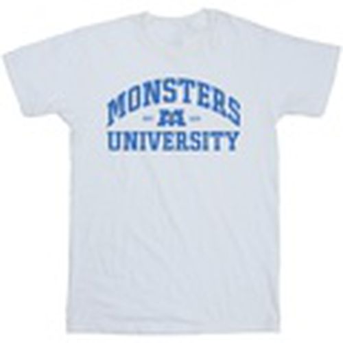 Camiseta manga larga Monsters University Logo para hombre - Disney - Modalova
