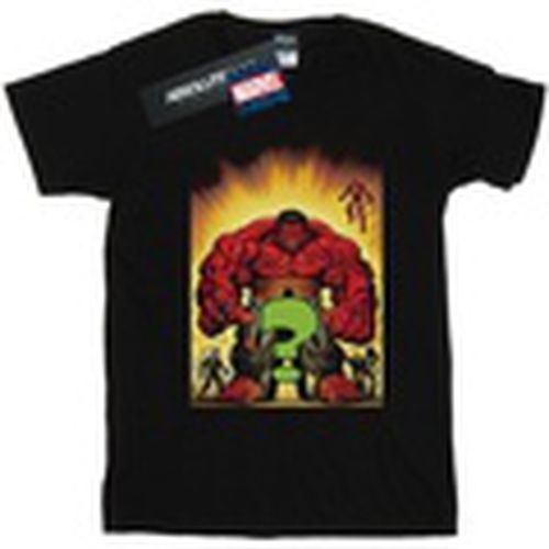 Camiseta manga larga Who Is The Red Hulk para hombre - Marvel - Modalova
