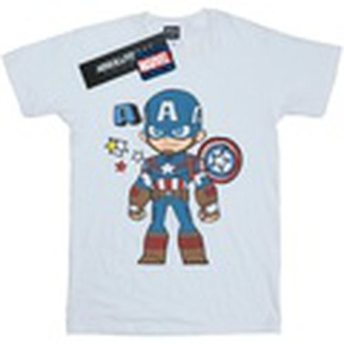 Camiseta manga larga Captain America Sketch para hombre - Marvel - Modalova