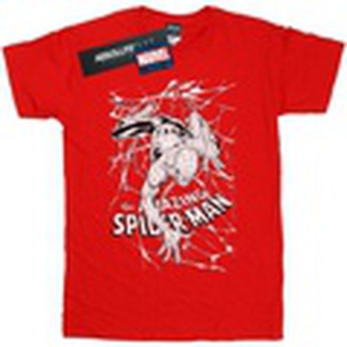 Camiseta manga larga Spider-Man Web Crawler para hombre - Marvel - Modalova