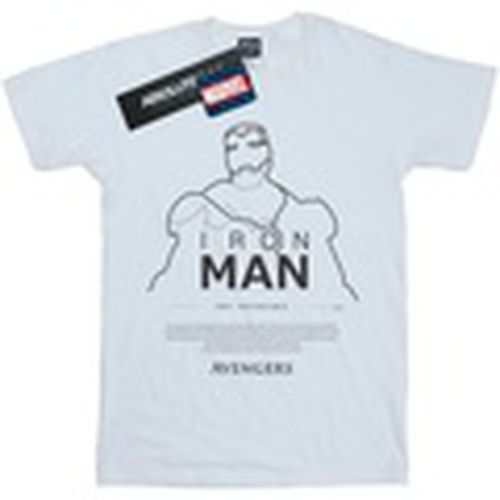 Camiseta manga larga Iron Man Single Line para hombre - Marvel - Modalova
