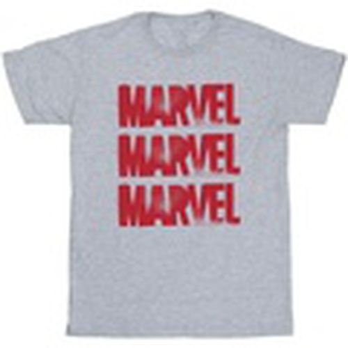 Camiseta manga larga Red Spray Logos para hombre - Marvel - Modalova