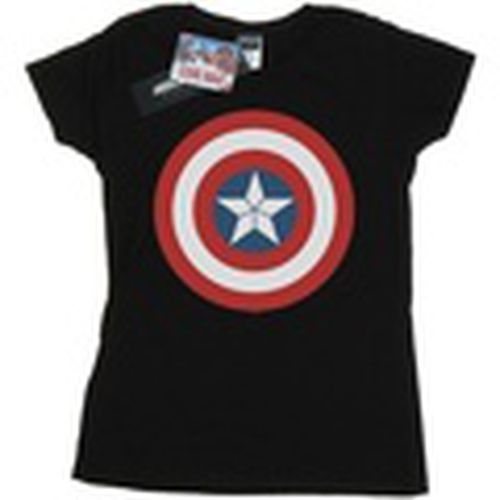 Camiseta manga larga Captain America Civil War Shield para mujer - Marvel - Modalova
