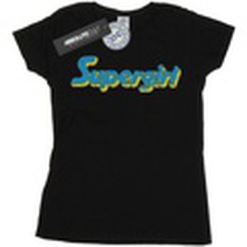 Camiseta manga larga Supergirl Crackle Logo para mujer - Dc Comics - Modalova