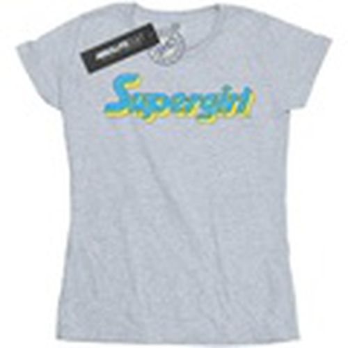 Camiseta manga larga Supergirl Crackle Logo para mujer - Dc Comics - Modalova