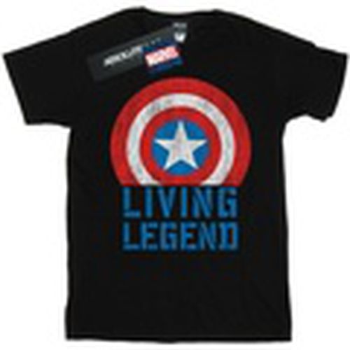 Camiseta manga larga Captain America Living Legend para hombre - Marvel - Modalova