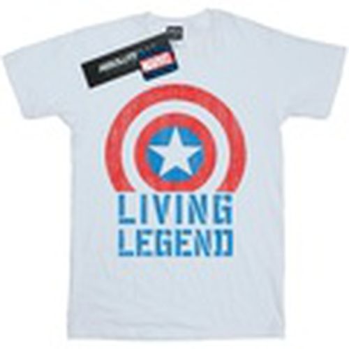 Camiseta manga larga Captain America Living Legend para hombre - Marvel - Modalova