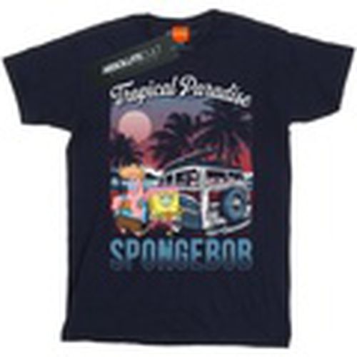 Camiseta manga larga Tropical Paradise para hombre - Spongebob Squarepants - Modalova