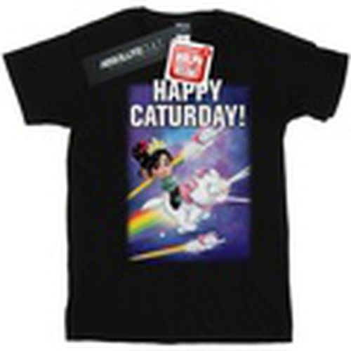 Camiseta manga larga Wreck It Ralph Happy Caturday para mujer - Disney - Modalova