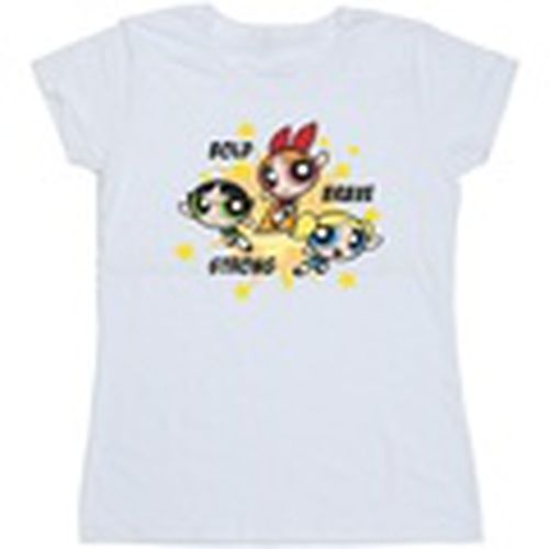 Camiseta manga larga Girls Bold Brave Strong para mujer - The Powerpuff Girls - Modalova