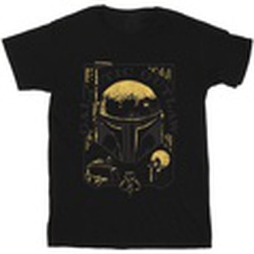 Camiseta manga larga Galactic Outlaw Distress para hombre - Star Wars: The Book Of Boba Fett - Modalova