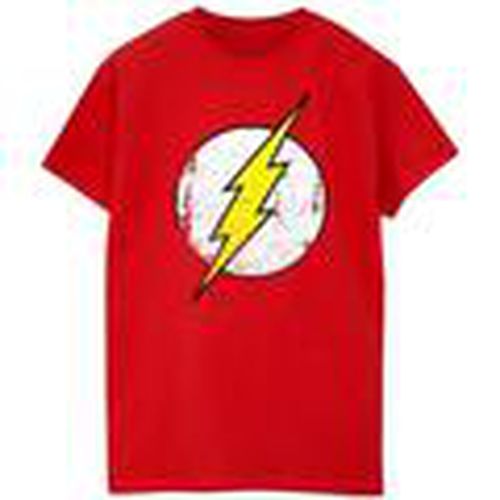 Camiseta manga larga The Flash Distressed Logo para mujer - Dc Comics - Modalova