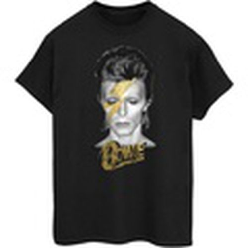 Camiseta manga larga Aladdin Sane Gold Bolt para mujer - David Bowie - Modalova